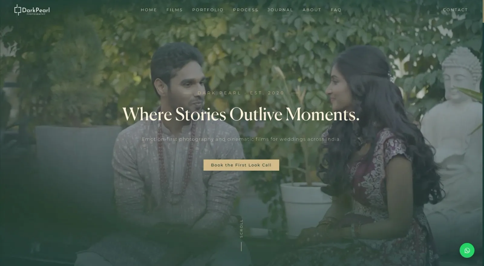 Website for Dark Pearl Photography